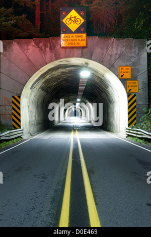 Tunnel am Highway 101 in Oregon Stockfoto