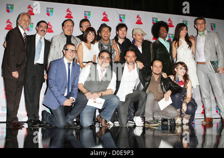 Referenten und Gastgeber gehalten 11. Annual Latin Grammy Awards Nominierungen - Avalon - Pressekonferenz Hollywood, Kalifornien- Stockfoto