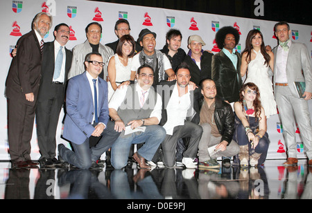 Referenten und Gastgeber gehalten 11. Annual Latin Grammy Awards Nominierungen - Avalon - Pressekonferenz Hollywood, Kalifornien- Stockfoto