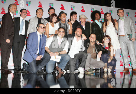 Referenten und Gastgeber gehalten 11. Annual Latin Grammy Awards Nominierungen - Avalon - Pressekonferenz Hollywood, Kalifornien- Stockfoto