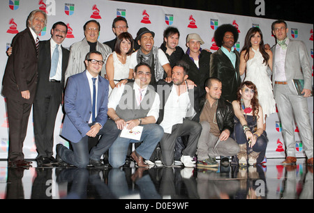 Referenten und Gastgeber gehalten 11. Annual Latin Grammy Awards Nominierungen - Avalon - Pressekonferenz Hollywood, Kalifornien- Stockfoto