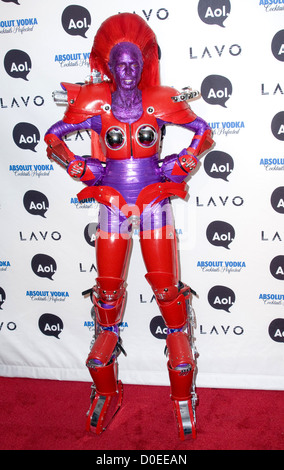 Heidi Klum Heidi Klum 11. jährliche Halloween-Party im Lavo - Ankunft New York City, USA - 31.10.10 Stockfoto