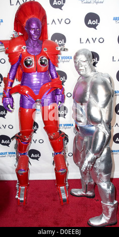 Heidi Klum und Seal Heidi Klum 11. jährliche Halloween-Party im Lavo - Ankunft New York City, USA - 31.10.10 Stockfoto