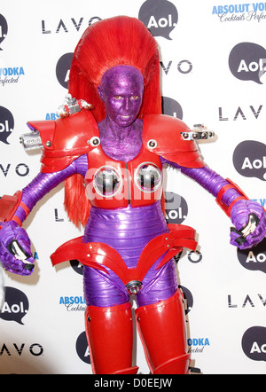 Heidi Klum Heidi Klum 11. jährliche Halloween-Party im Lavo - Ankunft New York City, USA - 31.10.10 Stockfoto