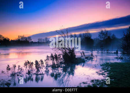 Malmesbury Überschwemmungen 2012 Stockfoto