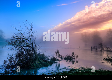 Malmesbury Überschwemmungen 2012 Stockfoto