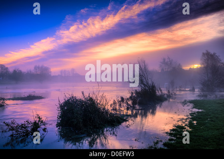 Malmesbury Überschwemmungen 2012 Stockfoto