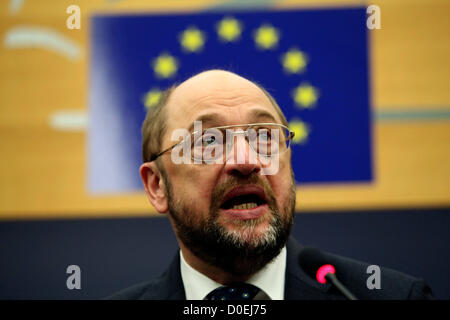 Präsident Martelly von Haiti im Europäischen Parlament Stockfoto