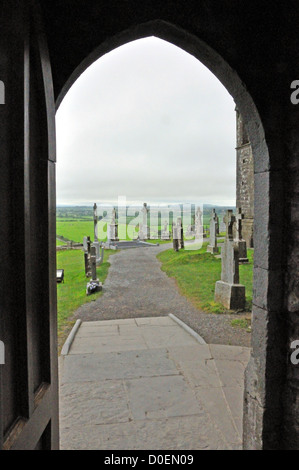 Eingang zum Friedhof Gräber Rock of Cashel, Irland Stockfoto