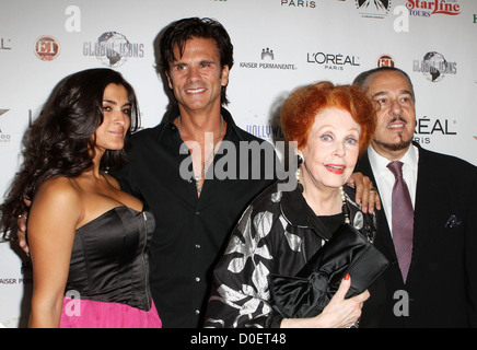 Lorenzo Lamas Mutter Arlene Dahl die 50. Geburtstag Geburtstagsfeier für den Hollywood Walk von Fame Held auf the Walk of Fame Stockfoto