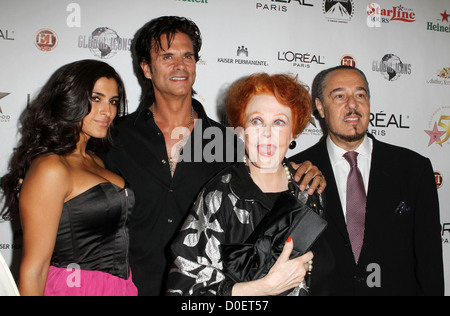 Lorenzo Lamas Mutter Arlene Dahl die 50. Geburtstag Geburtstagsfeier für den Hollywood Walk von Fame Held auf the Walk of Fame Stockfoto