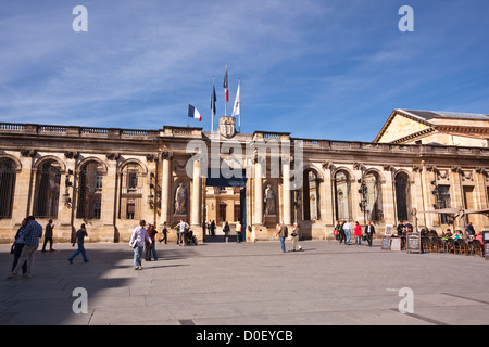 Das Rathaus oder die Mairie in Bordeaux, Frankreich. Stockfoto