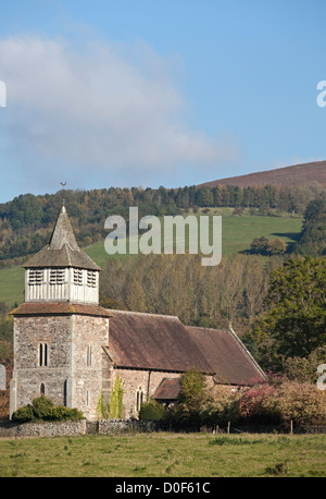 St Marys Kirche Bitterley in der Nähe von Ludlow, Shropshire, England, UK Stockfoto