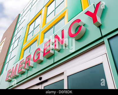 Notfall Eintritt am Kinderspital Stockfoto