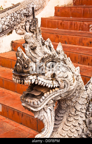 Naga Aggressivität im Überblick behalten. Sorgfältig. Stockfoto