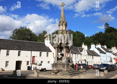 Atholl Memorial Fountain in Dunkeld Scotland UK Stockfoto