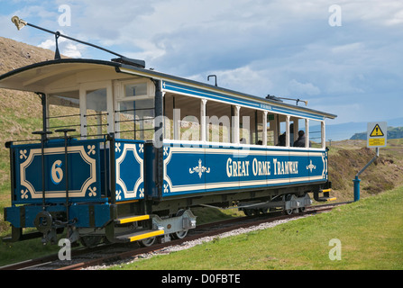 Wales, Llandudno, Great Orme Straßenbahn stammt aus dem Jahr 1903 Stockfoto