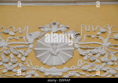 China, Macau. Piazza Santa Domingos, St. Dominic Kirche, est.1587, Kirche Detail. Stockfoto