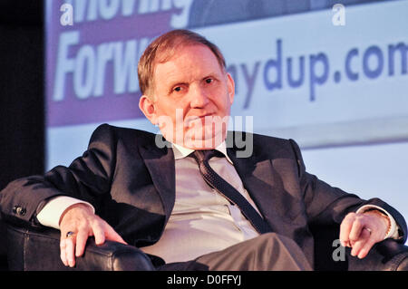 24. November 2012.  Belfast, Nordirland.  Parteivorsitzender, Maurice Morrow MLA auf der Jahrestagung der Democratic Unionist Party. Stockfoto