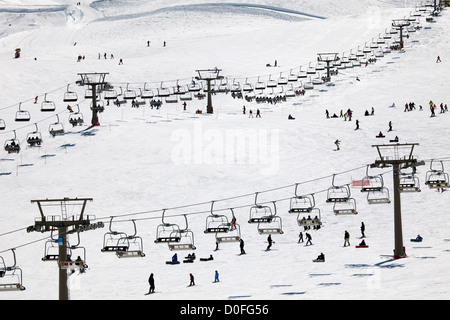 Sierra Nevada Ski Bahnhof Granada Andalusien Spanien Estacion de Esqui Sierra Nevada Granada Andalusien España Stockfoto