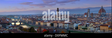 Panorama von Florenz (Toskana, Italien) Stockfoto