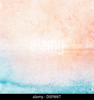 Abstrakte Aquarell handbemalt Hintergrund Stockfoto