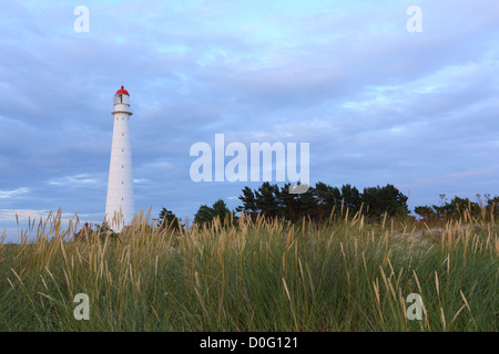 Leuchtturm auf Tahkuna Halbinsel, Hiiumaa, Estland Stockfoto