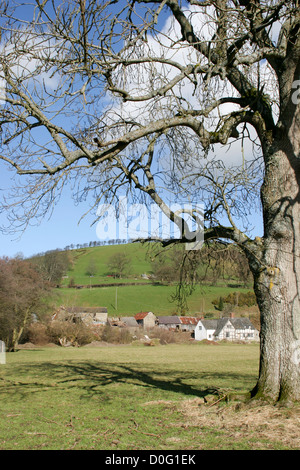 Graig Hill aus Offa es Dyke Path Clun Tal Newcastle Shropshire England UK Stockfoto