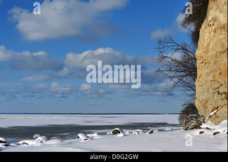 Gefrorene Küste Insel Rügen Stockfoto