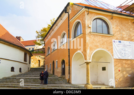 Synagoge in Mikulov, Süd-Mähren, Tschechische Republik Stockfoto