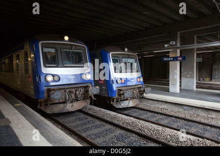 Gare de Rouen-Rive-Droite, Rouen, Frankreich. Stockfoto