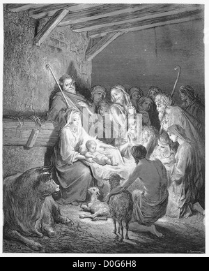 Die Geburt Christi - Geburt von Jesus Stockfoto