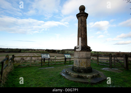 Broadmoor, Naesby, Bereich angenommen, wo während des englischen Bürgerkriegs die Schlacht von Naesby statt. Stockfoto