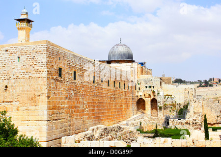 Al-Aqsa-Moschee in alte Stadt von Jerusalem, Israel Stockfoto