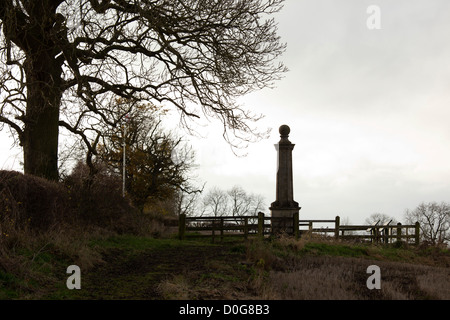 Broadmoor, Naesby, Bereich angenommen, wo während des englischen Bürgerkriegs die Schlacht von Naesby statt. Stockfoto