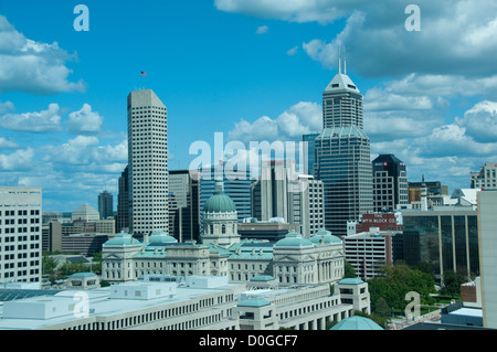 USA, Indiana, Indianapolis Skyline. Stockfoto