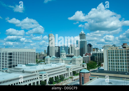 USA, Indiana, Indianapolis Skyline. Stockfoto