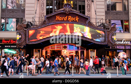 Hard Rock Cafe in New York City, Manhattan, Times Square, Broadway Stockfoto