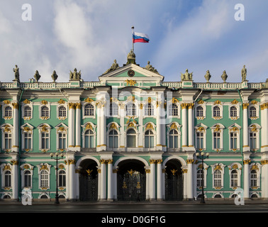 Der Winterpalast von Schlossplatz, Sankt Petersburg, Russland Stockfoto