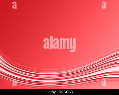 Abstrakte Linien auf rotem Hintergrund. Stockfoto