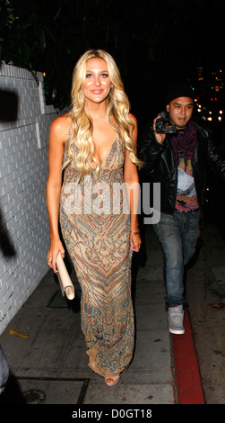 Stephanie Pratt prominente außerhalb Bar Marmont nach dem Besuch der VMA nach Party. Los Angeles, Kalifornien - 13.09.10 Stockfoto