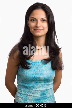 Porträt von einem weiblichen Fashion Model posiert Stockfoto