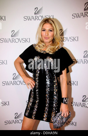 HOFIT Golan Besuch Swarovski Flagship Store Start am Oxford Street London, England - 15.09.10 Stockfoto