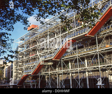 Centre Georges Pompidou, Beaubourg Bereich, 4. Arrondissementof Paris, Paris, Île-de-France, Frankreich Stockfoto