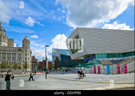 Ein Blick auf das Museum of Liverpool. Stockfoto