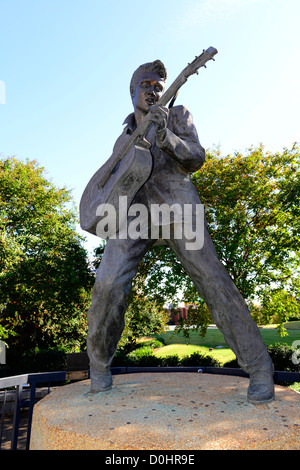 Statue von Elvis Presley Beale Street Memphis Tennessee TN Stockfoto