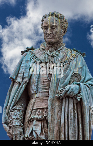 Statue des Walter Francis Montagu Douglas Scott (1806-1884), 5. Duke of Buccleuch, Parliament Square, Edinburgh Schottland Stockfoto