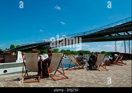 Quai François Mauriac, Paris, Frankreich Stockfoto