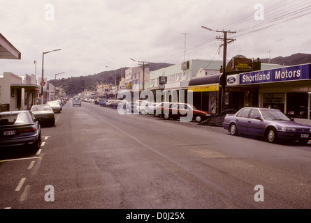 Gisborne, Kaiti Hill.The Hügel mit Blick auf die Stadt und herrliche Aussicht erhalten Sie der Poverty Bay, North Island, Neuseeland Stockfoto