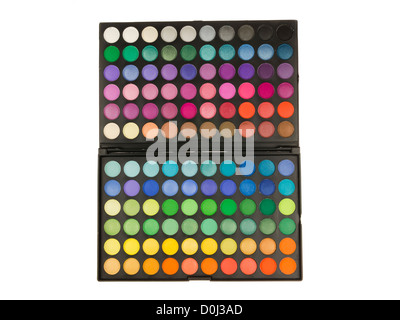 Schönheit, bunte, Kosmetik, Lidschatten, Mode, Dame, Make-up, Make-up, Palette, Profi, Schatten, Zubehör, Anwendung, close-up, Kosmetik, Augen-Make-up, Lippenstift, öffnen, Pulver, Tasche, schöne, erröten, Box, Pinsel, Farbe, Farbe, kompakt, Wimpern, Eyeliner, Puder, Spiegel, Modus, Objekte, Pigment, portable, Schattierung, glänzend, Werkzeuge, Stamm, Rohr, Beige, Pflege, Gesichts, isoliert, rosa, Produkt, Satz, Schatten, Ton, Zubehör Stockfoto